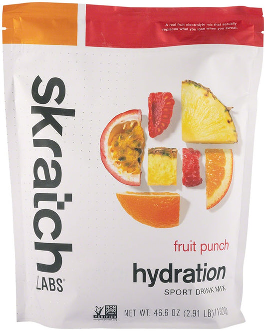 Skratch Labs - Mélange pour boisson d'hydratation sportive : Punch aux fruits (1320 g)