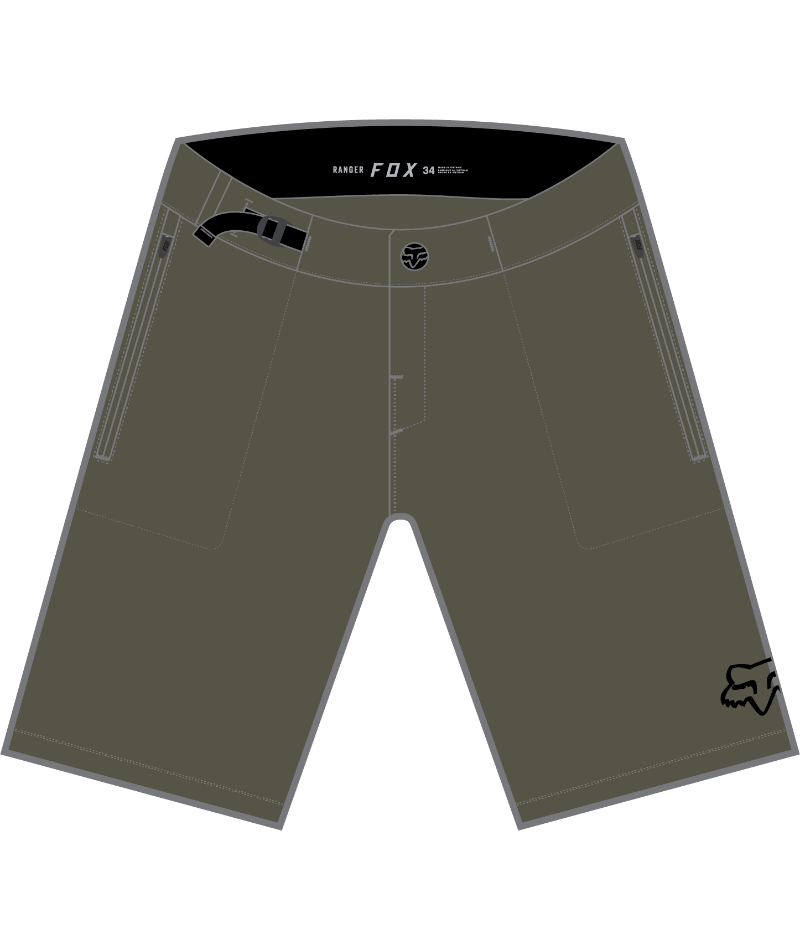 YTH RANGER SHORT W/LINER OLV GRN 22