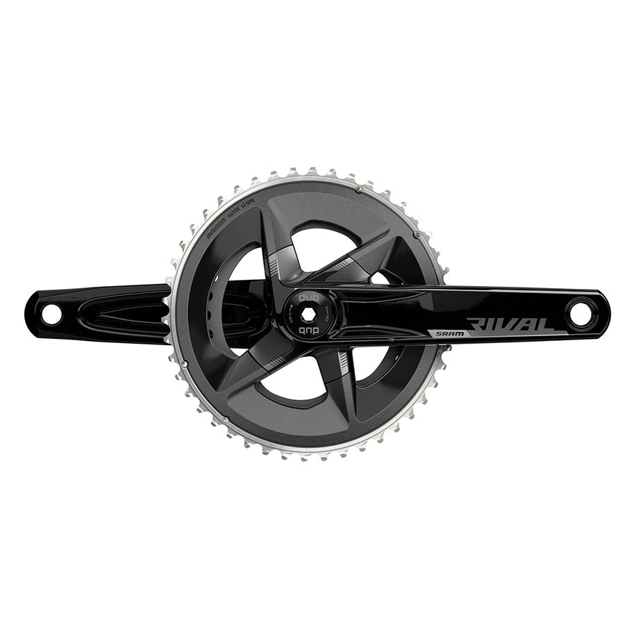 SRAM, Rival D1 2x, Crankset, Speed: 12, Spindle: 28.99mm, BCD: 107, 46/33, DUB, 170mm, Black, Road Disc