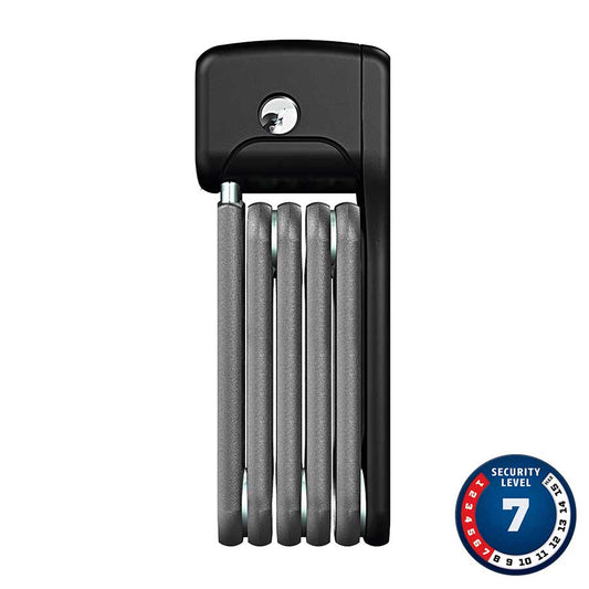 Abus, Bordo Lite Mini 6055, Cadenas pliable, Clé, 5 mm, 60 cm, 2', Noir