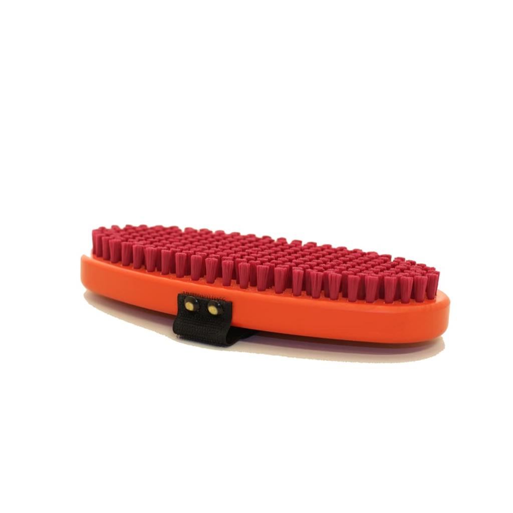 T190O Brush oval, fine red nylon