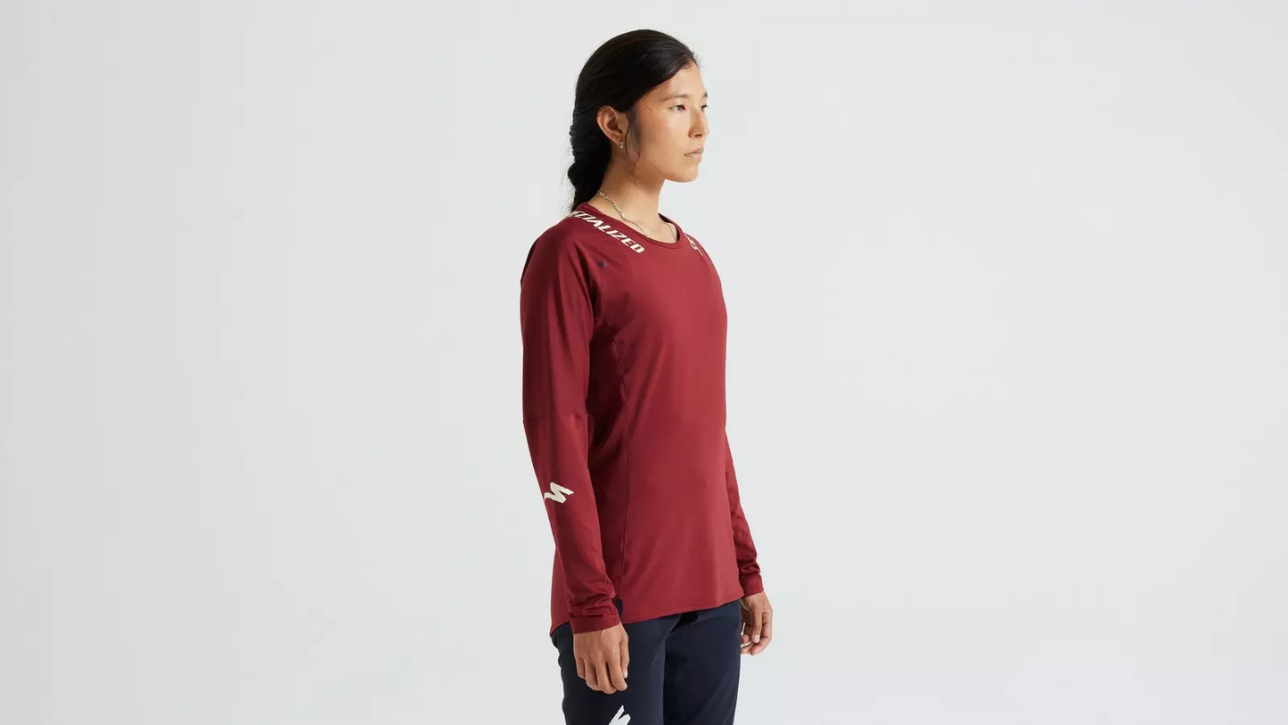 TRAIL AIR JERSEY LS WMN GNTRED M