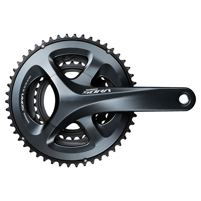 Shimano, Sora FC-R3030, Crankset, 9 sp., 170mm, 30/39/50T, BCD:110, H2, 47.5mm, Black