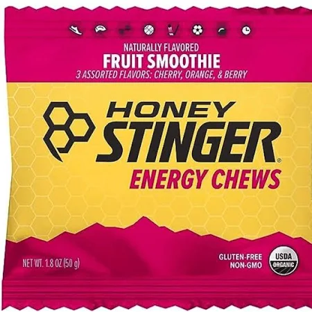 HONEY STINGER, ORGANIC ENERGY CHEWS, FRUIT SMOOTHIE