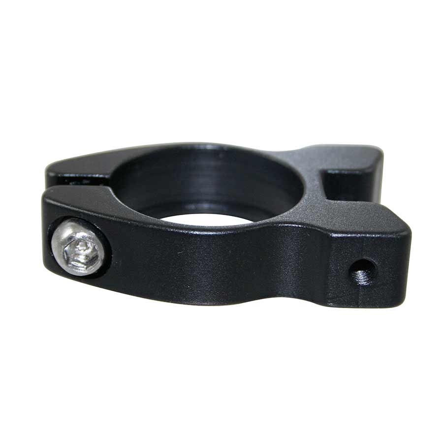 Collier de serrage de tige de selle EVO avec deux œillets filetés M5, noir, 34,9 mm