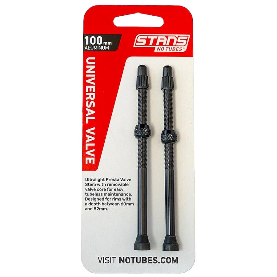 Valves Stans No Tubes, Tubeless, Presta, 100 mm, paire